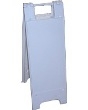 white minicade a-frame sign holder for plastic corrugated sheets pads coroplast